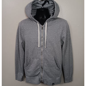 American Giant Carolina Men's Small Hoodie Full Zip Sweatshirt Midweight Heather